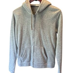 City Streets Cozy Street Gray Sherpa-Lined Zip Jacket